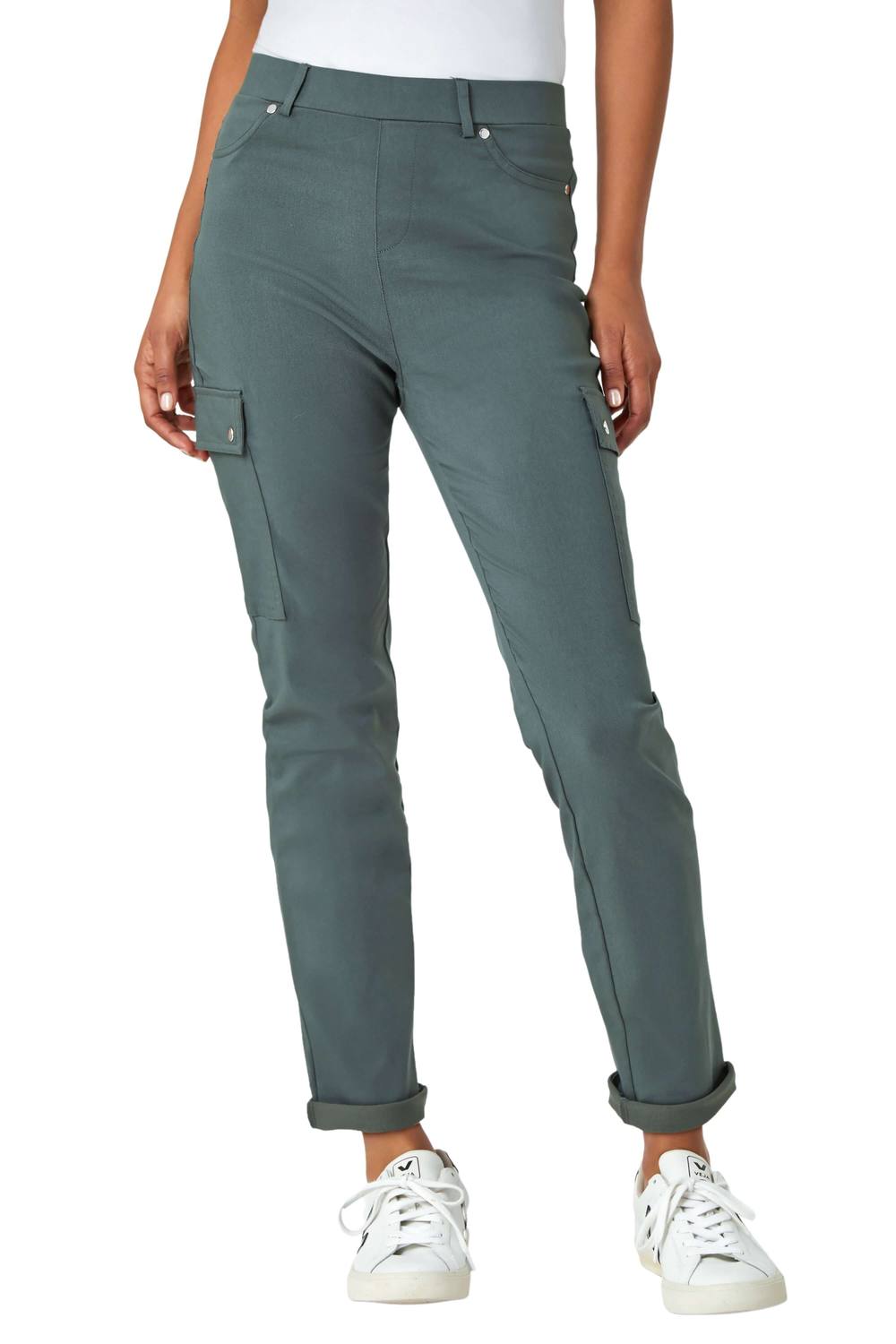 Roman Turn Up Stretch Cargo Trousers