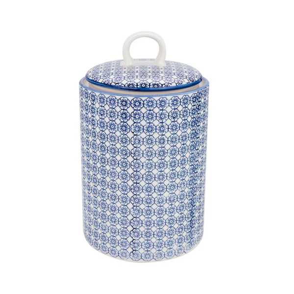 Biscuit Tin blue