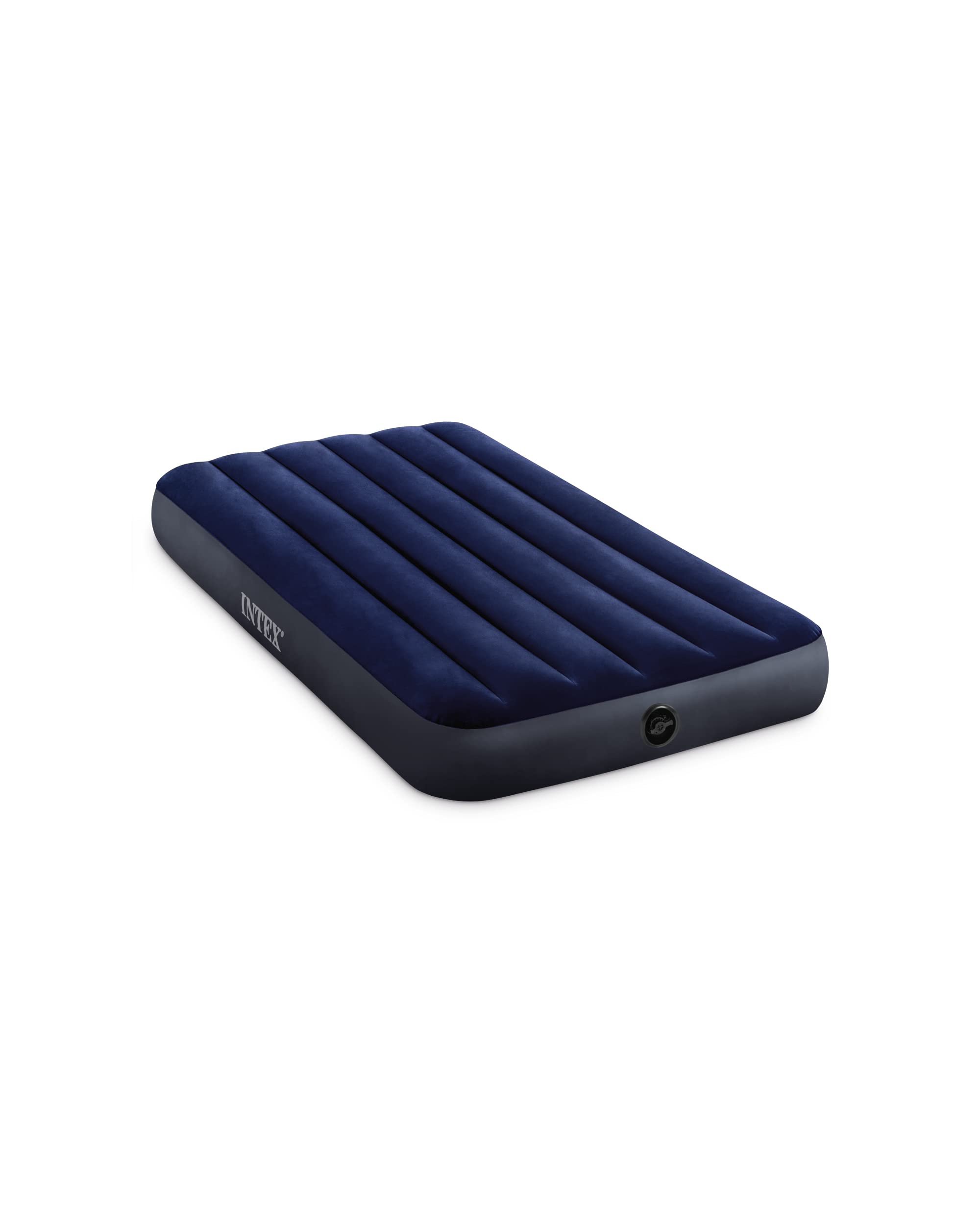 Intex Inflatable Bed Blue 99 x 191 x 25 cm AirBed w/ Built-in large 2-in-1 valve