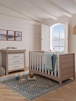 CuddleCo Lana 2 Piece Nursery Furniture Set - Ash & White