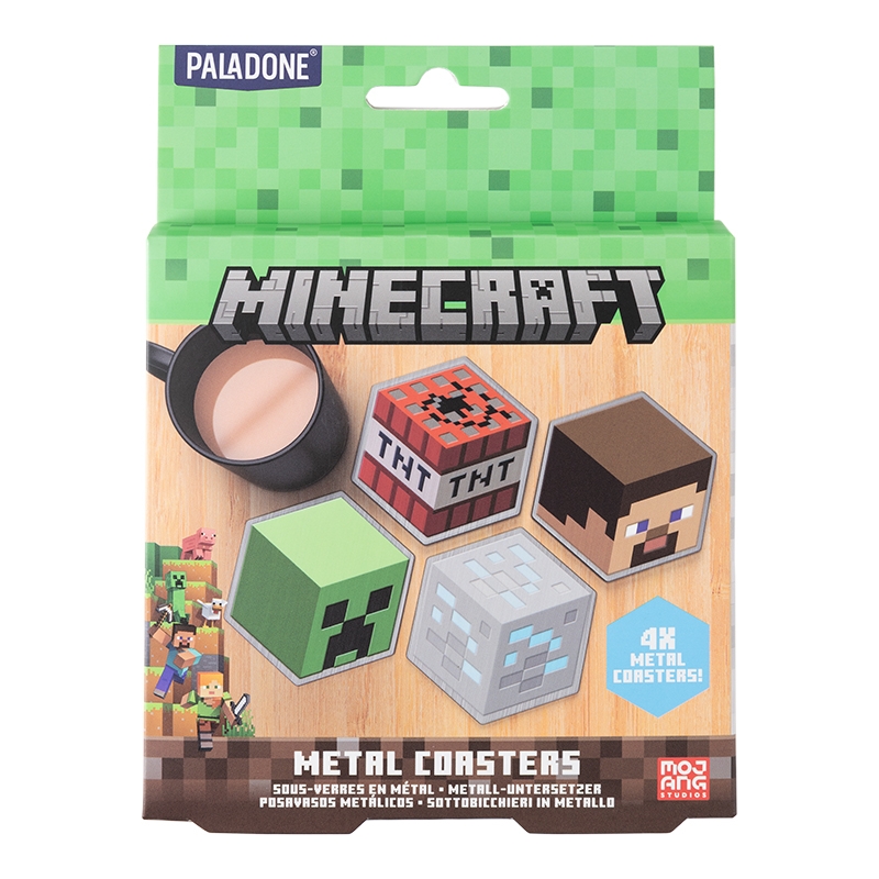 Paladone Minecraft Metal Coasters