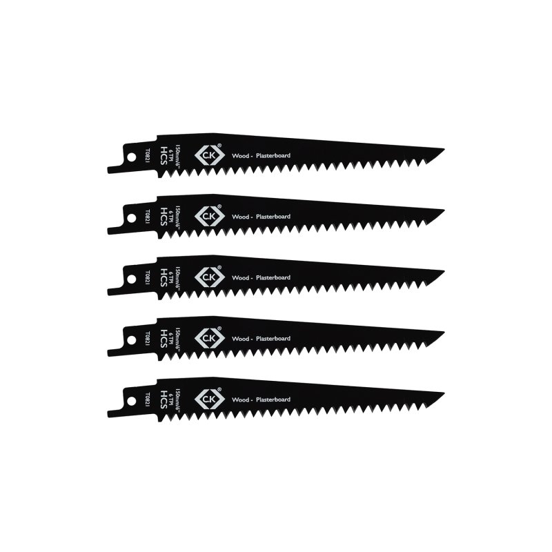 CK Tools T0822 Reciprocating Saw Blades x 5, 18 tpi