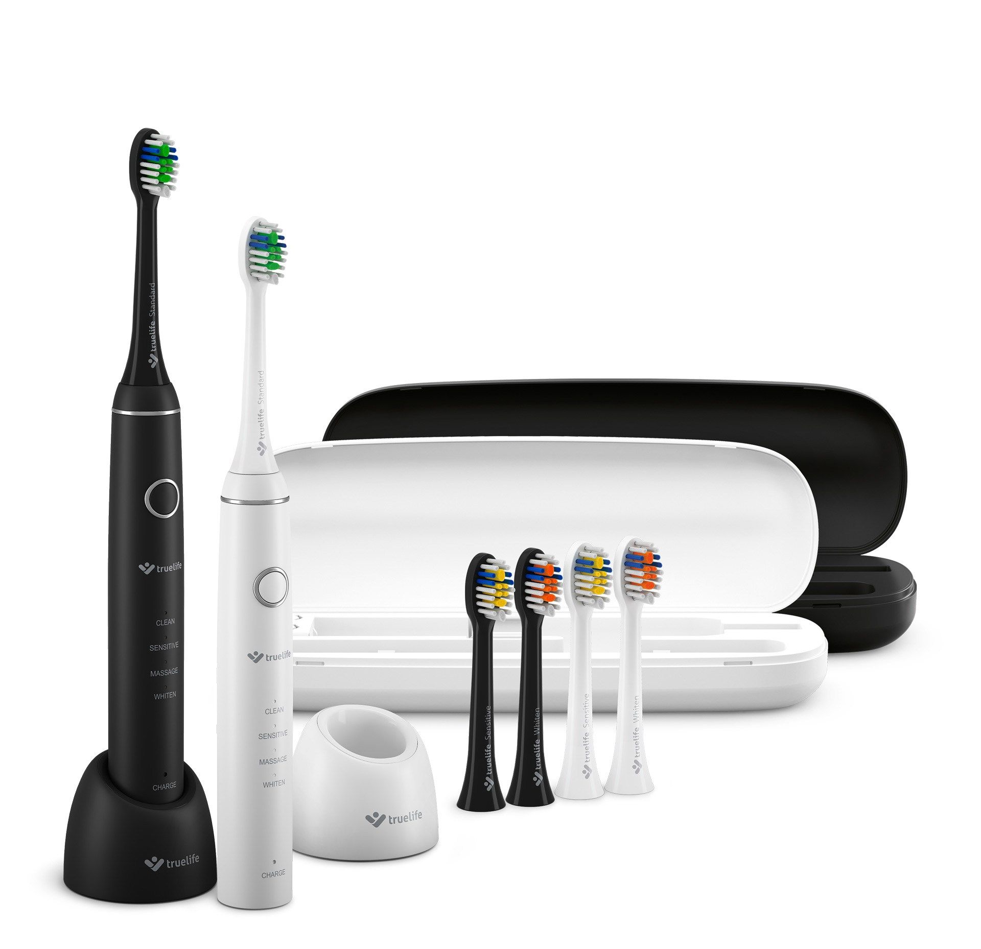 Truelife SonicBrush Compact Duo Sonic Electric Toothbrush, 2 shafts 2 pc