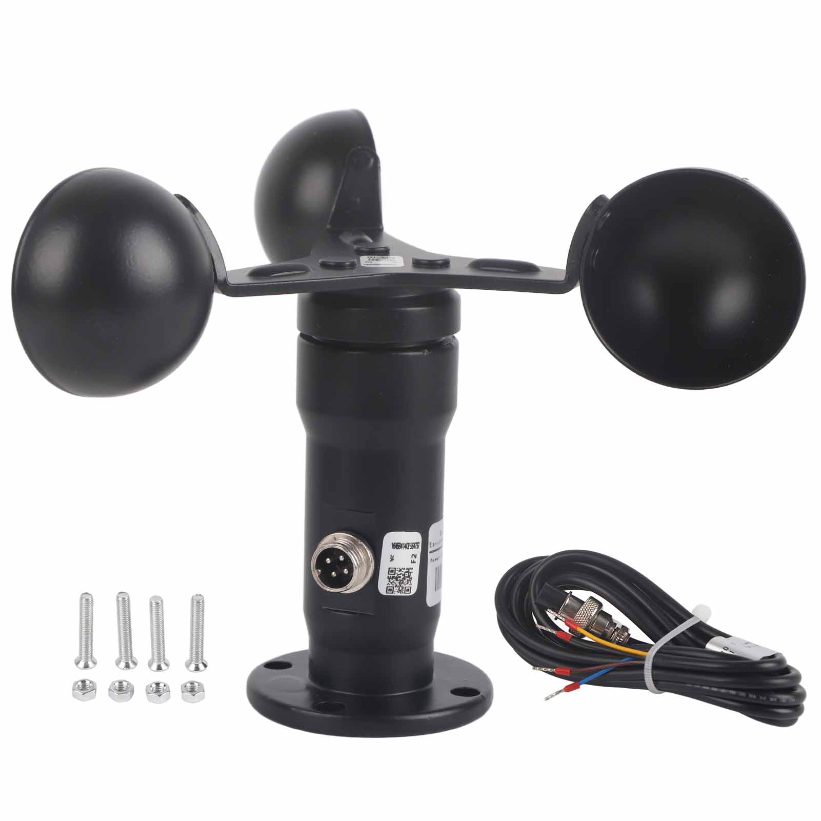TOMTOP JMS 4-20mA Pulse Signal Output Aluminum Alloy Wind Speed Sensor Anemometer Wind Speed Detector