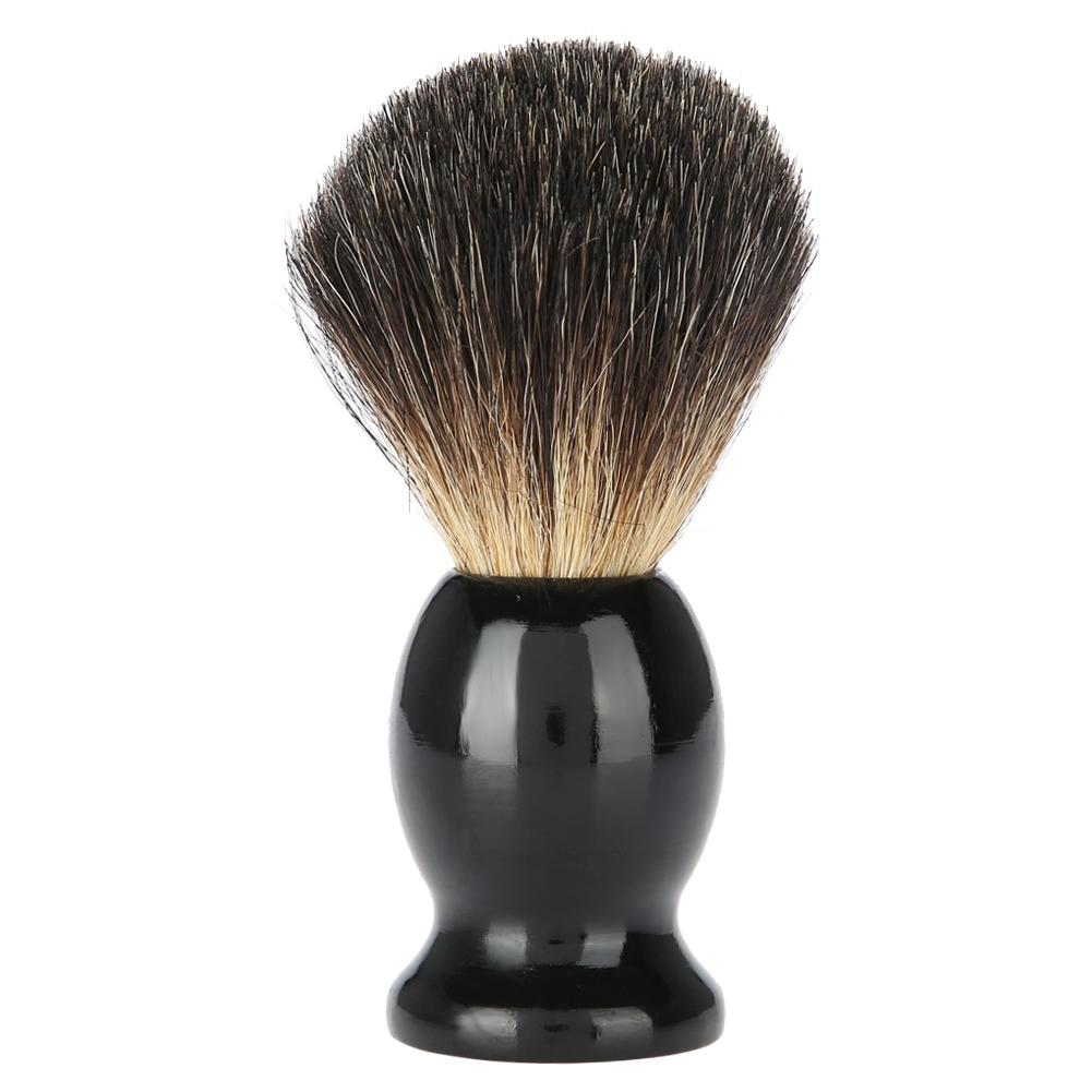 DIYelecs Portable Men Wood Handle Beard Shaving Brush Barber Salon Tool