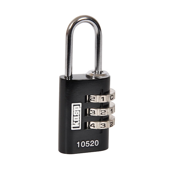 Kasp Security K10520Blad Lock, Combi, Aluminium, 20Mm, Black