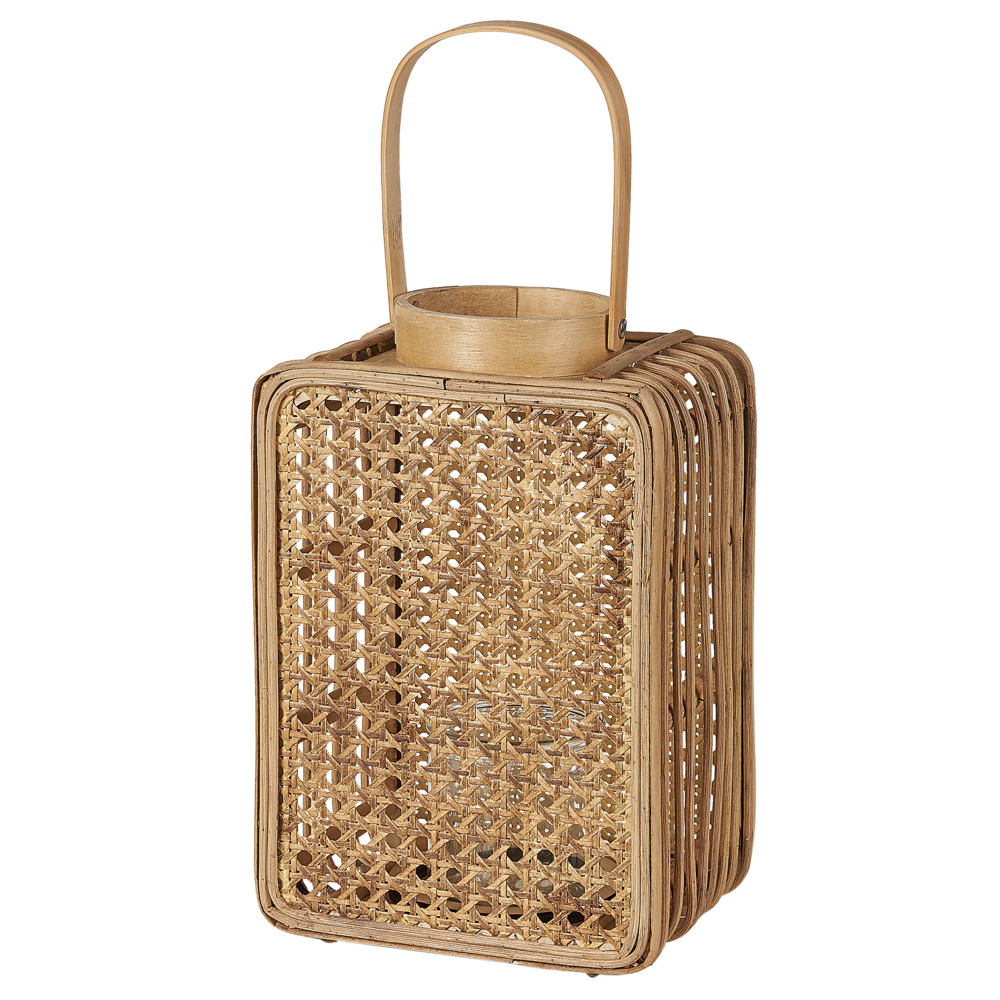 Beliani Boho Lantern Bantul Wood Natural
