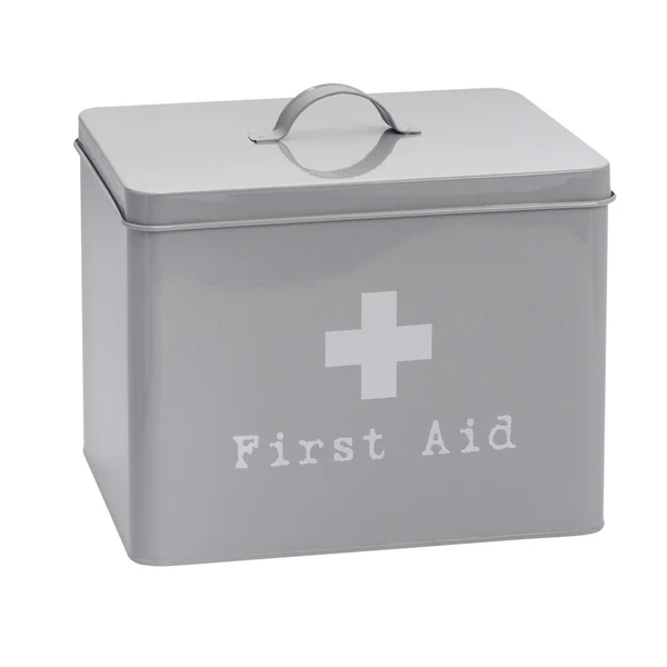 First Aid Metal Box gray