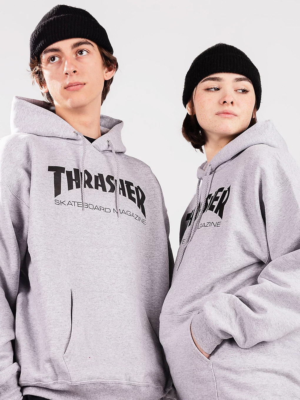 Thrasher - Skate-Mag Greymottled - Hoodies grey Small