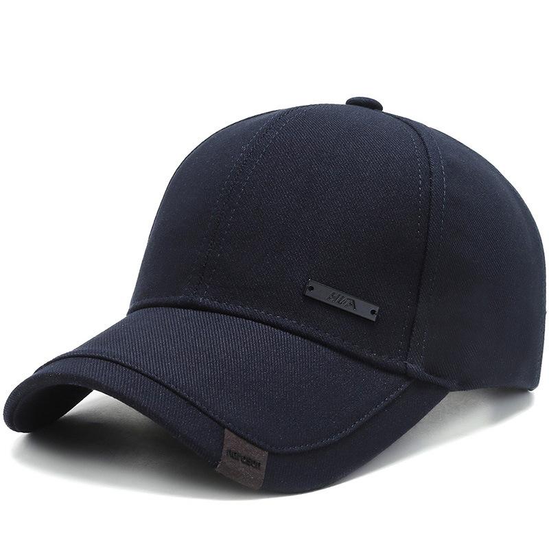 WQ Hat Industry Men's Hats, Simple Casual Baseball Caps, Outdoor Sports Hats, Men's Sunshade Sun Hats, Spring And Autumn Sunscreen Sun Hats Adjustable navy blue