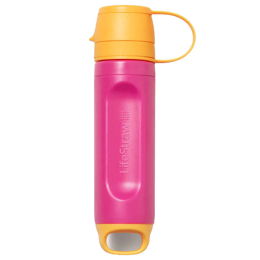 LifeStraw Peak Series Solo Personal Water Filter / Pink Limonade / On