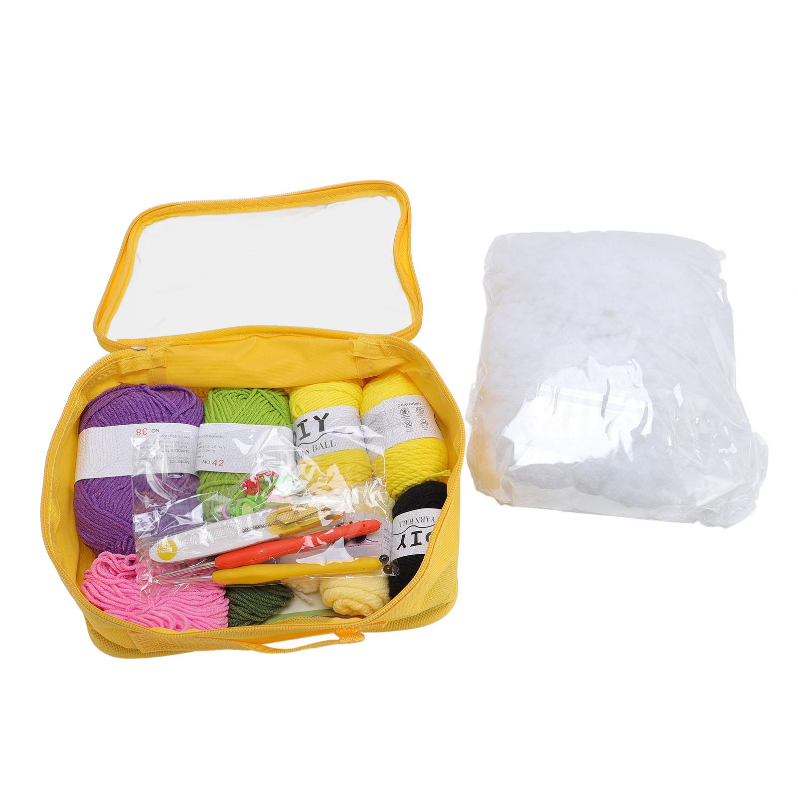 Koogeelife Crochet Kit for Beginners Adults and Kids Crochet Starter Kit with Colorful Yarn Balls