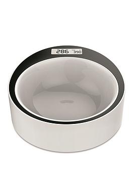 Pet Brands Yumi Smart Pet Bowl - White & Black, White,black