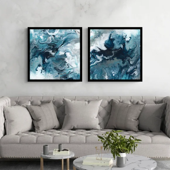 ARTKO Set of 2 Topaz Dream Framed Prints