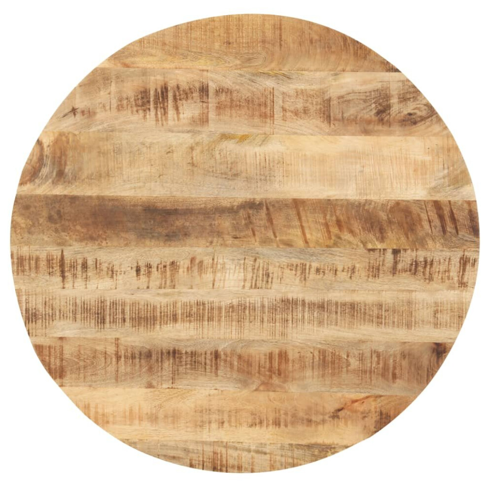 VidaXL Table Top Solid Mango Wood Round 25-27 mm 80 cm