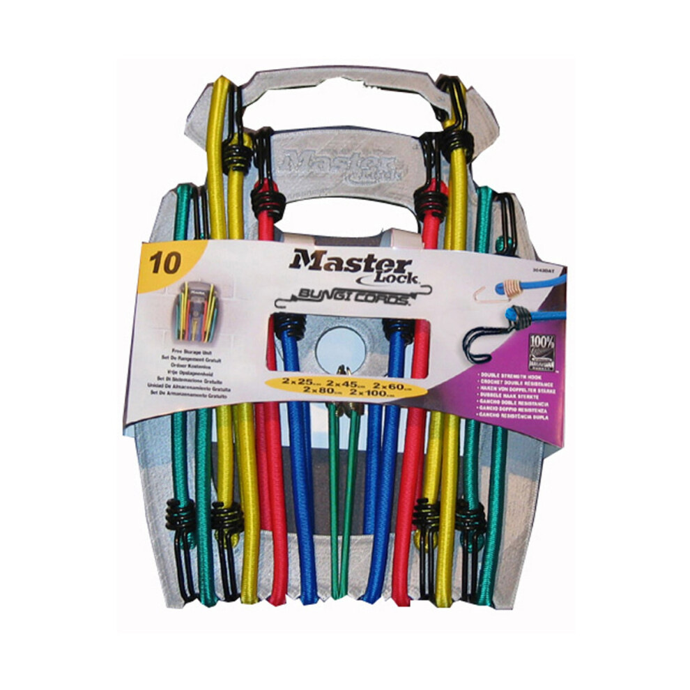 Master Lock MLK3043E Twin Wire Bungee Organiser 10 Piece