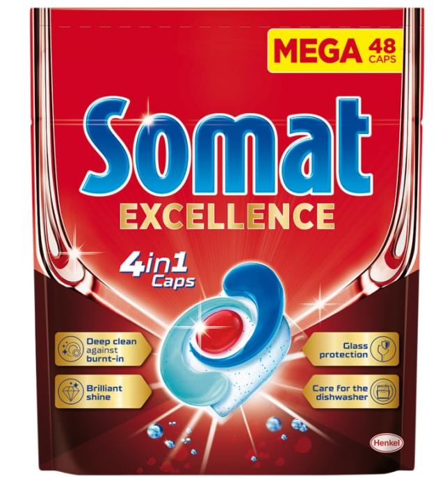 MANADA - HomeCare Somat Excellence 4in1 Dishwasher Capsules, 48 pcs.