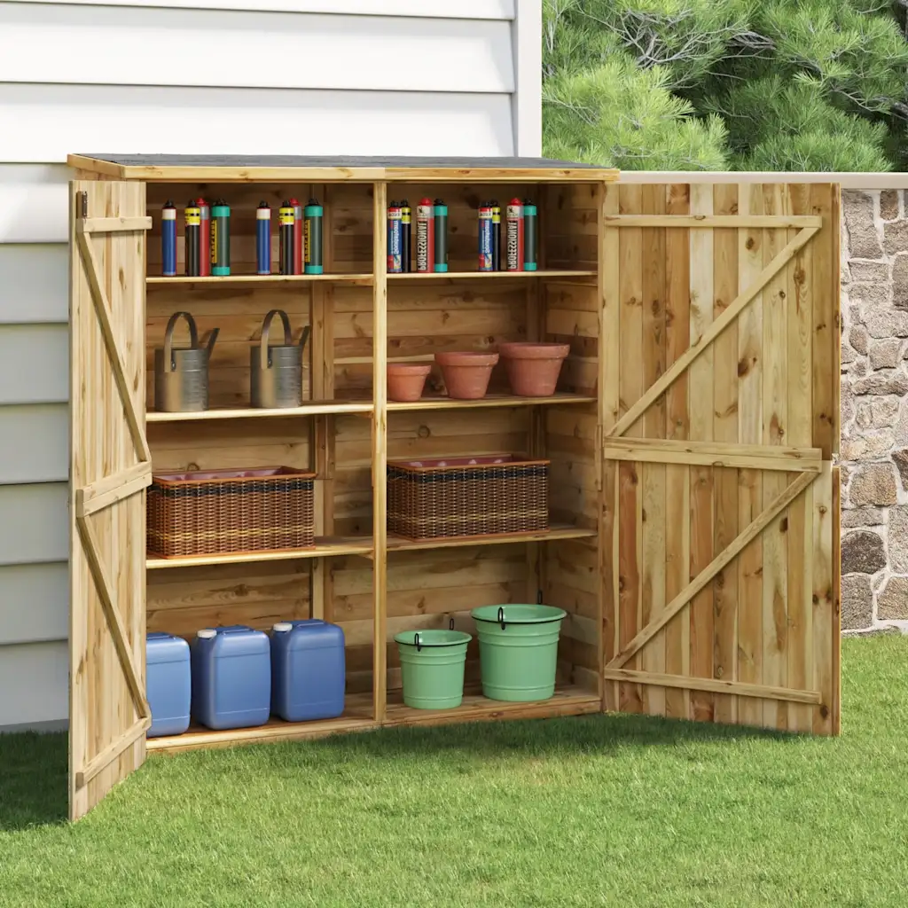VidaXL Garden Tool Shed 163x50x171 cm Solid Wood Pine