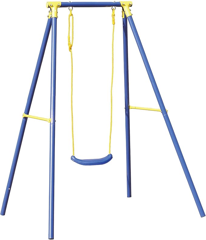 GARDEN FRIEND Altalena dondolo 1 posto struttura ferro bambino 3-12 anni gioco A1527001