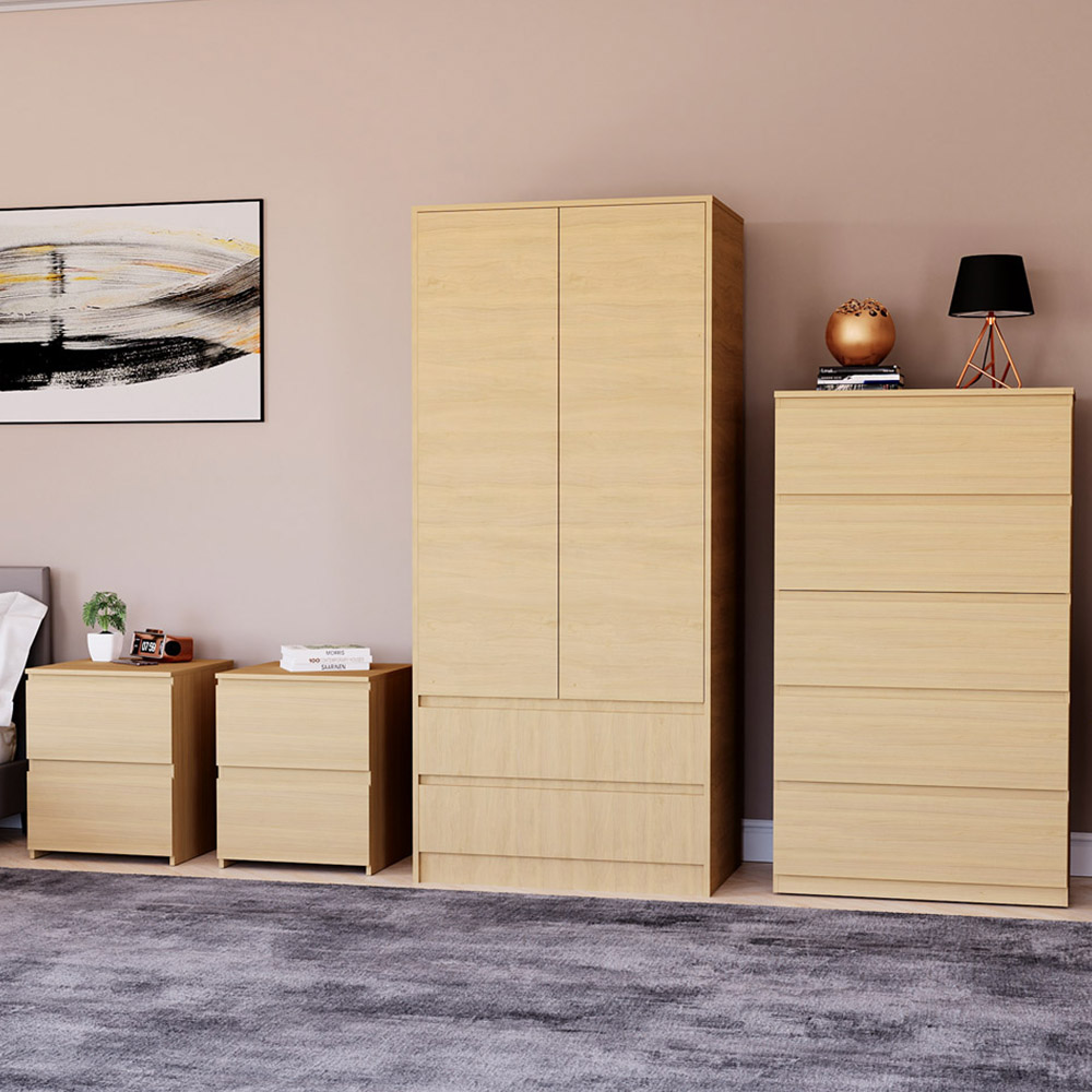 Denver Pine 4 Piece Bedroom Furniture Set