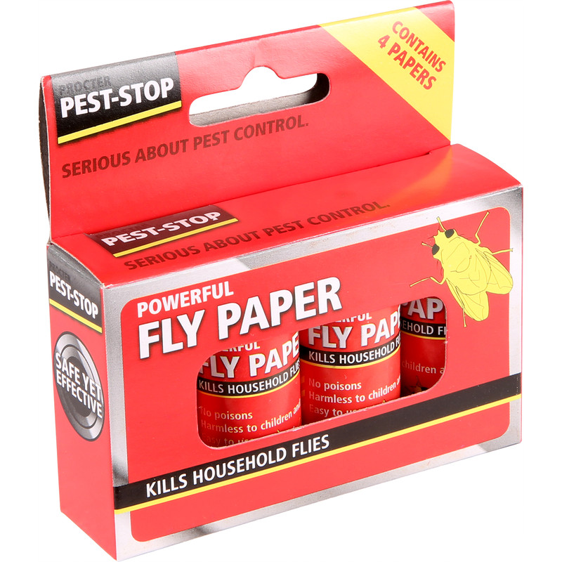 Pest Stop Pest-Stop (Pelsis Group) PRCPSFP Fly Papers (Pack 4)