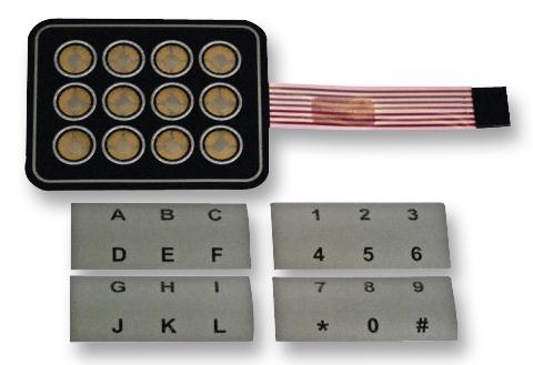 APEM 12 Key Membrane Keypad