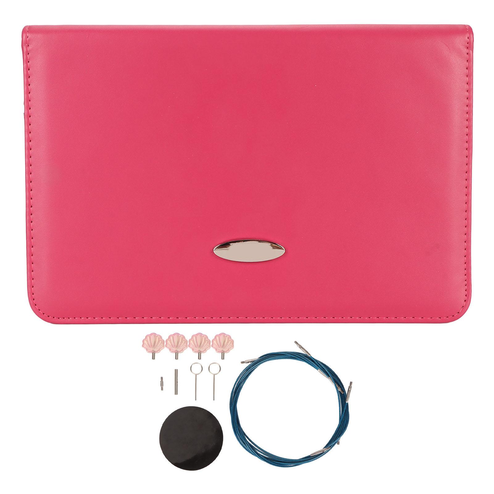 OutsideWorld 12 Pairs Circular Knitting Needle Set Interchangeable Flexible Knitting Needle with Ergonomic