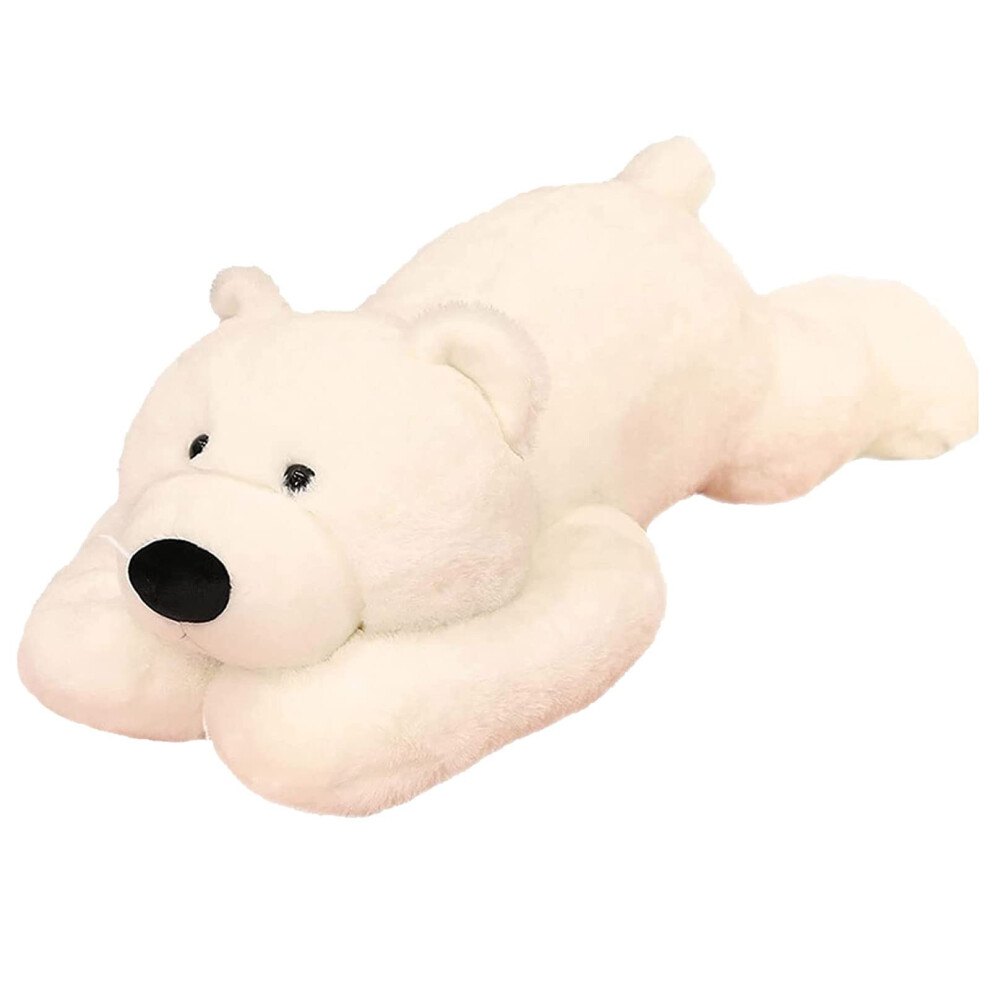 Ronivia Weighted Stuffed Animals Weighted Bear Stuffed Animal Toy Cute White Bear Plush Pillow Weighted Plush Animals Toy 11.8""