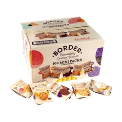 Border Biscuits Borders Assorted Mini Pack Biscuits Box 100 packs of 2 biscuits  (Each)
