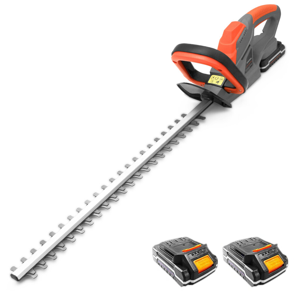 Terratek Cordless Hedge Trimmer 20V 2 Batteries 