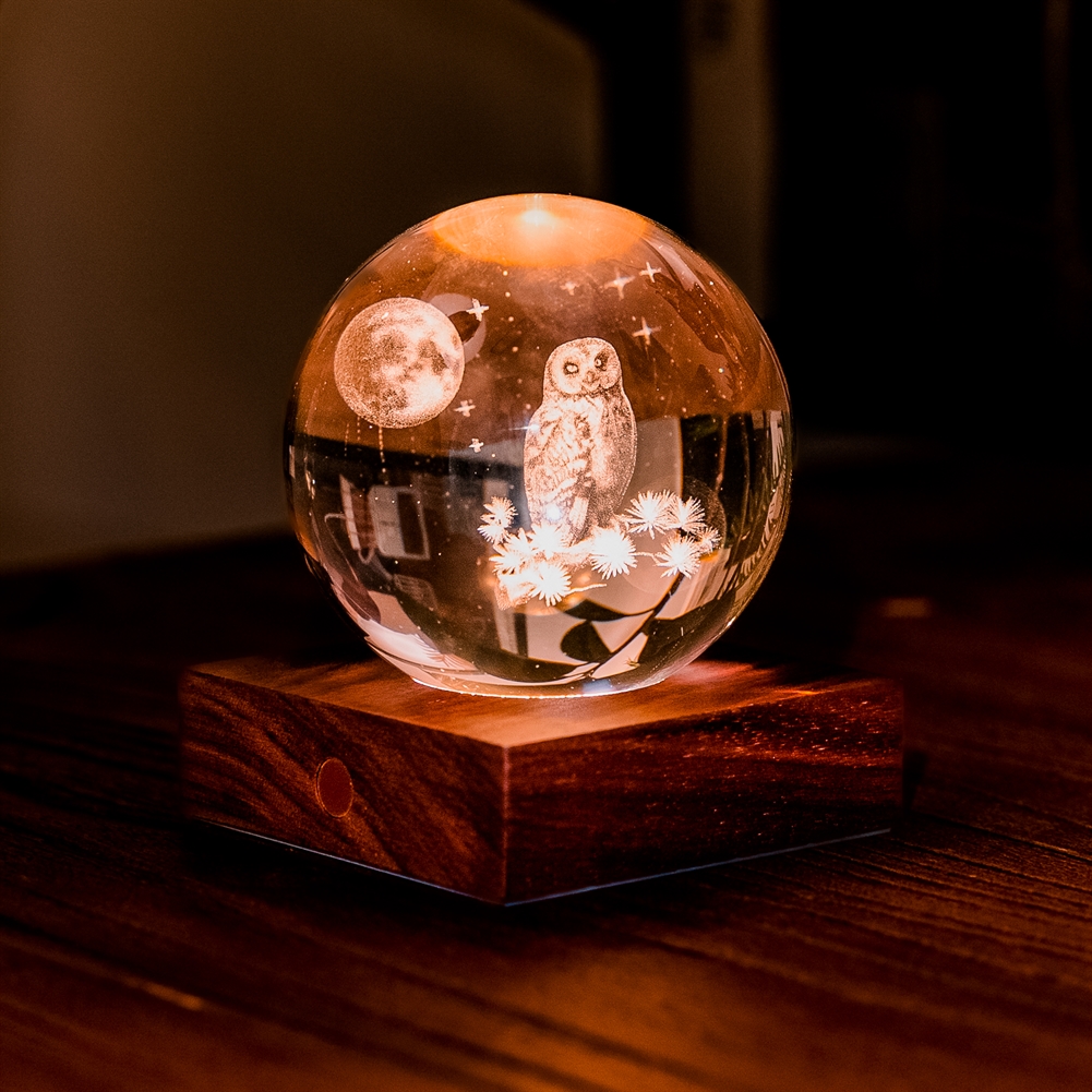 Gingko Electronics Amber Crystal Lights - Nature Collection (The Owl Moon)