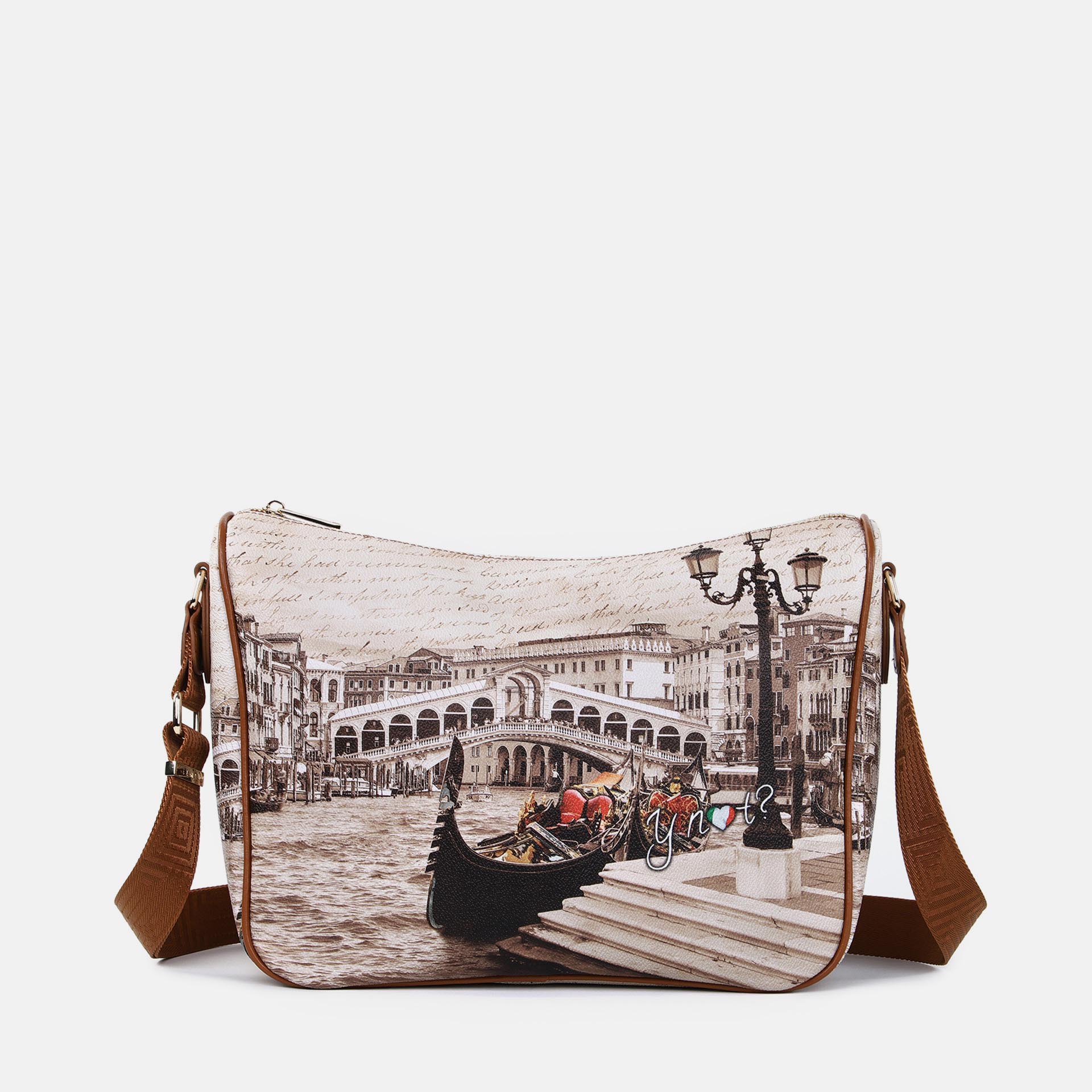Ynot ? Borsa Sacca Yes Bag Stampa Città Venice Postcard