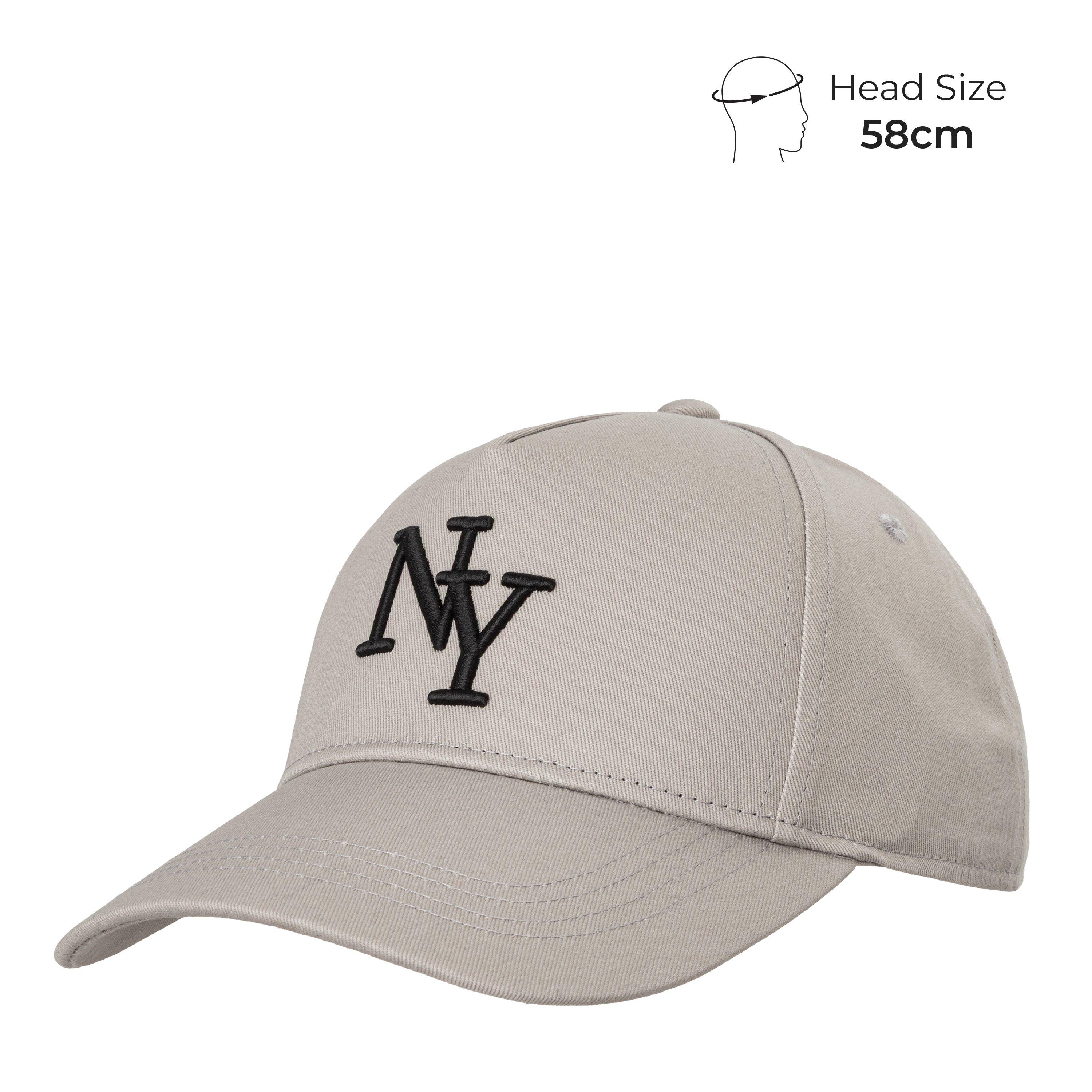 Fabric NY Baseball Cap Mens - Grey