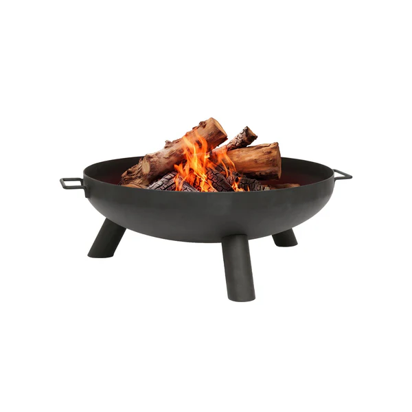 Round Iron Fire Pit - 59.5cm - Black