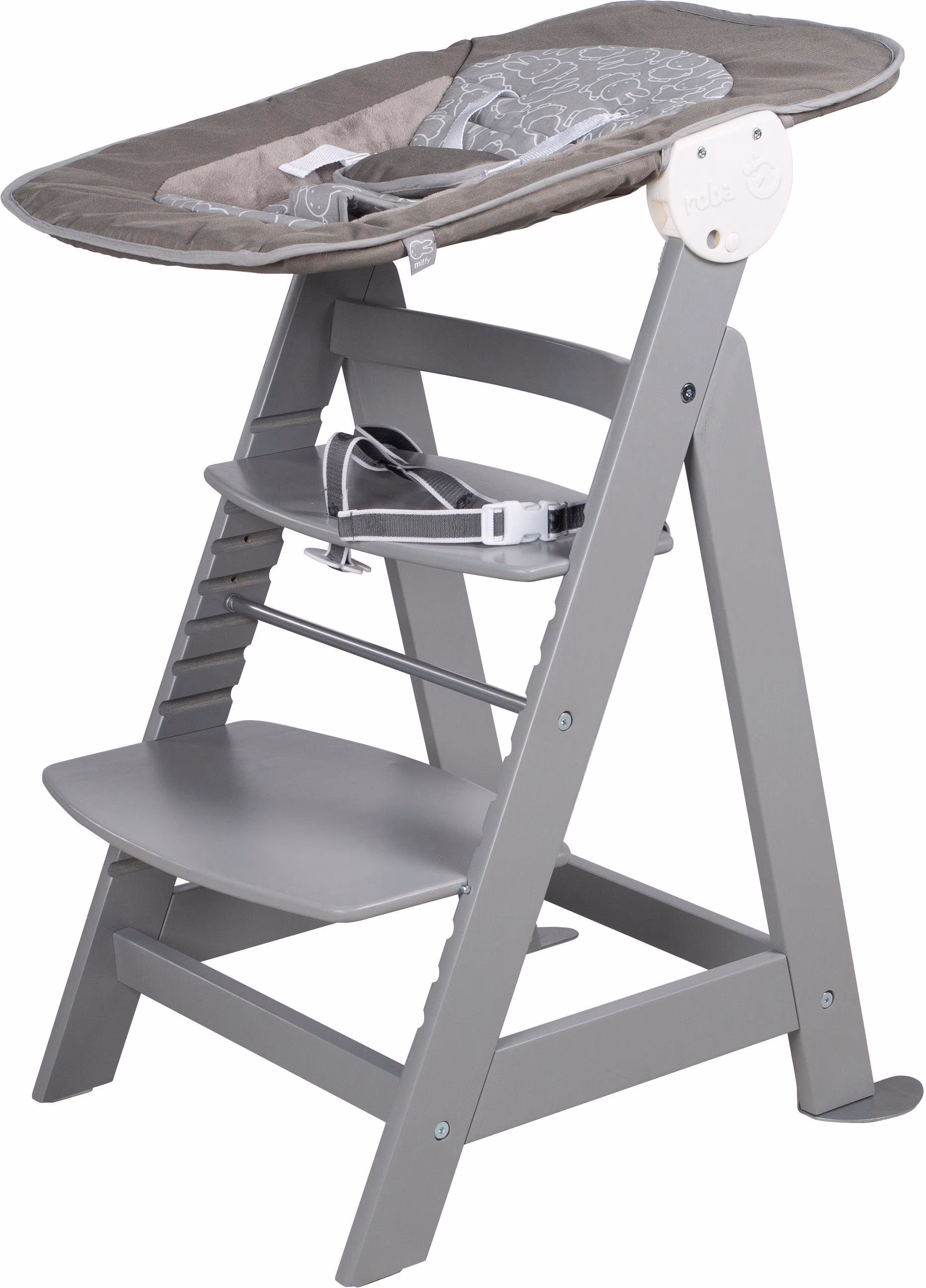 Roba Born Up Star Magic Standard High Chair gray