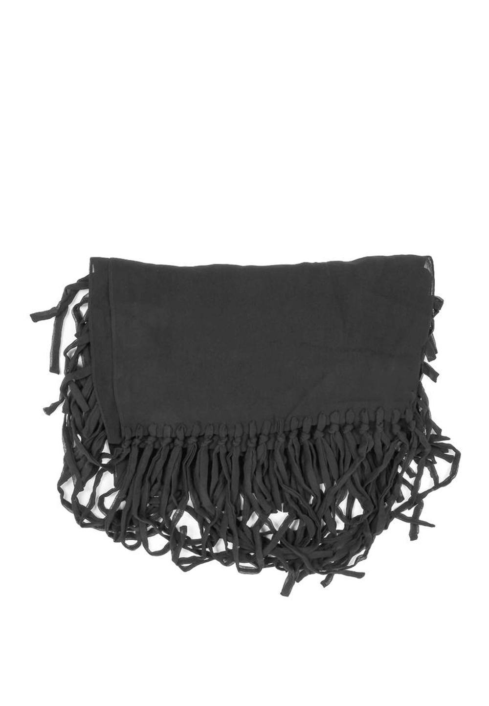 Bottega Veneta Women's Silk Fringe Scarf- Black Scarves
