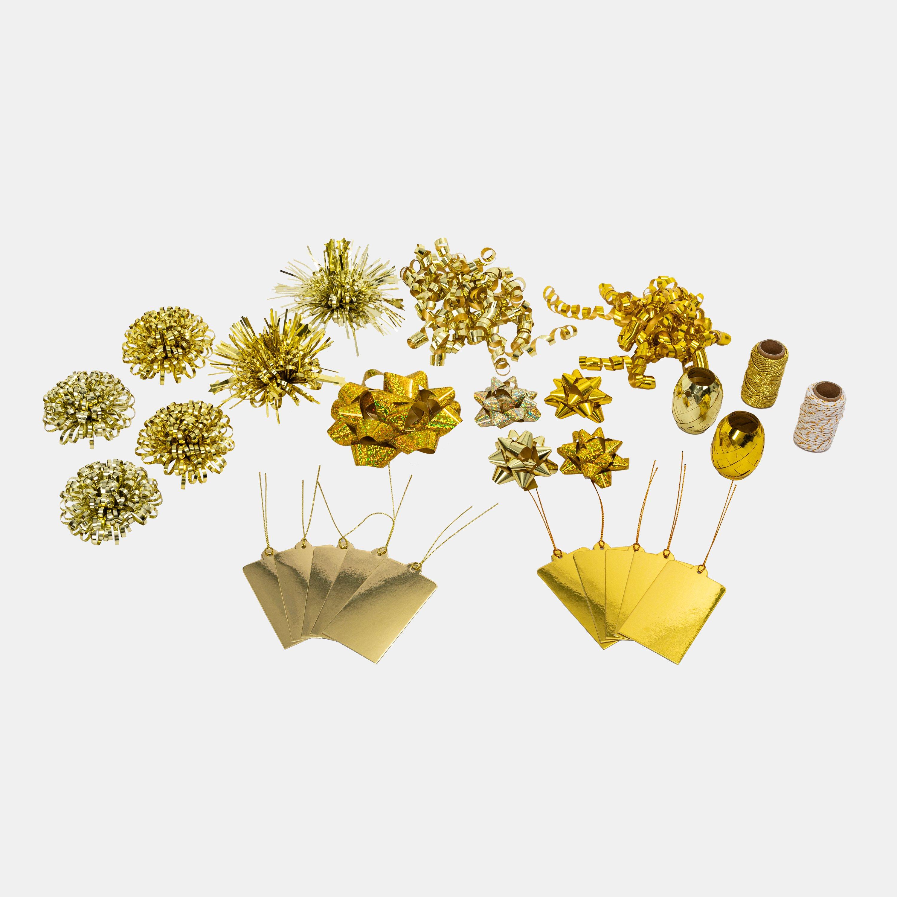 The Spirit Of Christmas Adults Wrapping Paper and Tags - Yellow