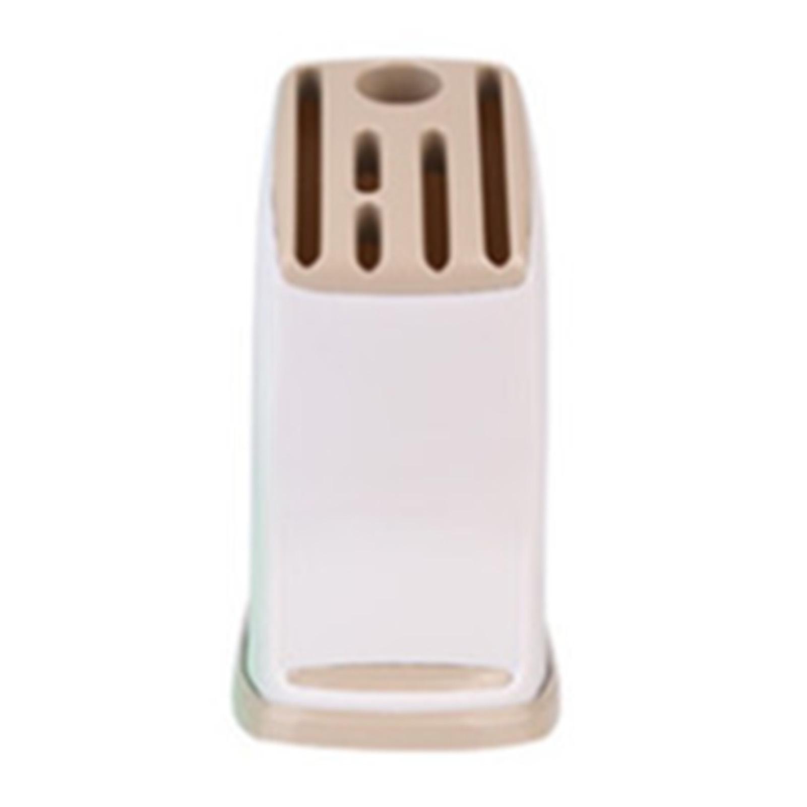 TOMTOP JMS Knives Block Holder Plastic Space Saving Knives Draining Organizer Stand for Kitchen Counter Knives