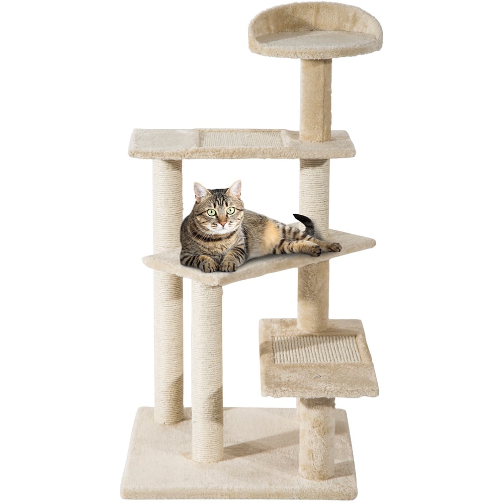 PawHut Cat Scratching Furniture Tower