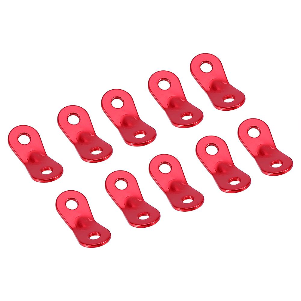 Lixada 10x Tent Rope Fastener Guyline Tensioner Rope Adjuster Camping Accessories red