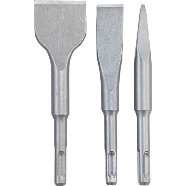 KWB 247185 chisel set 3-piece 140mm SDS-Plus chisels for stone/con...
