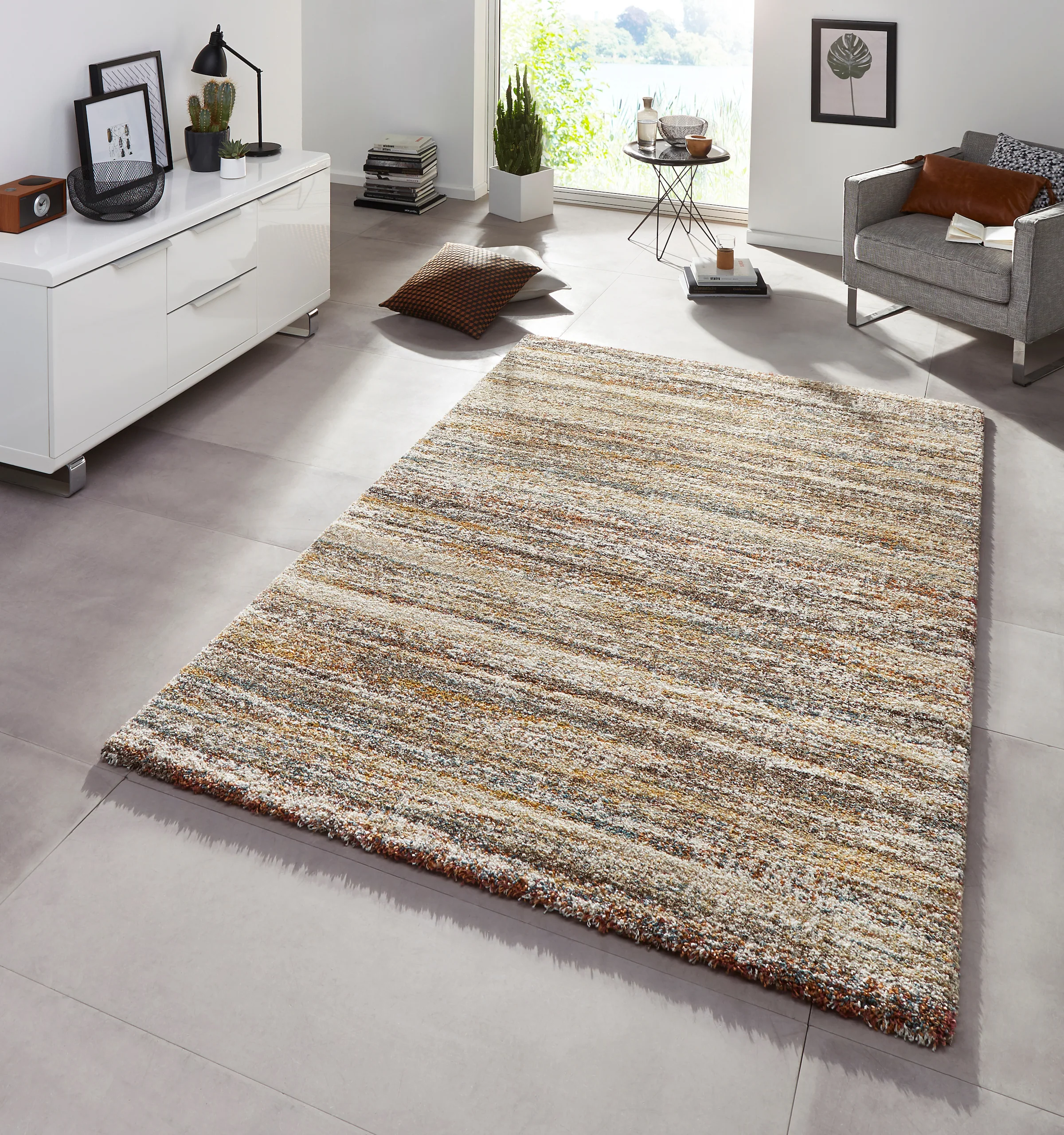 MINT RUGS Chloe Brown Rug white