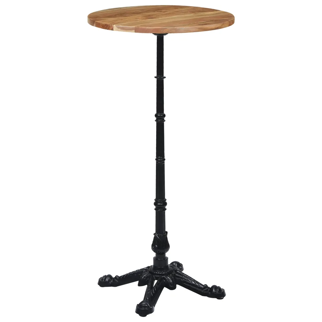VidaXL Bistro Table Leg Black 52x52x108 cm Cast Iron