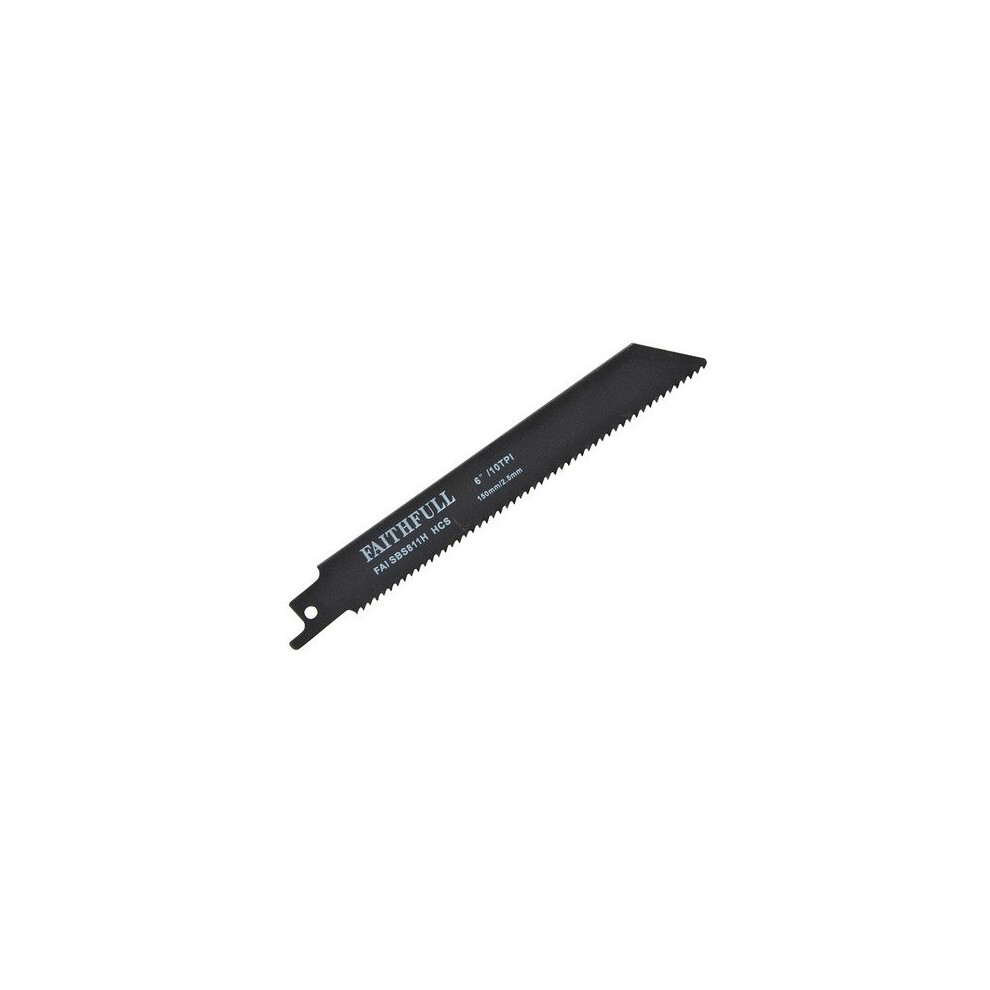 Faithfull S918E Metal Reciprocating Saw Blades 150mm Pack of 5
