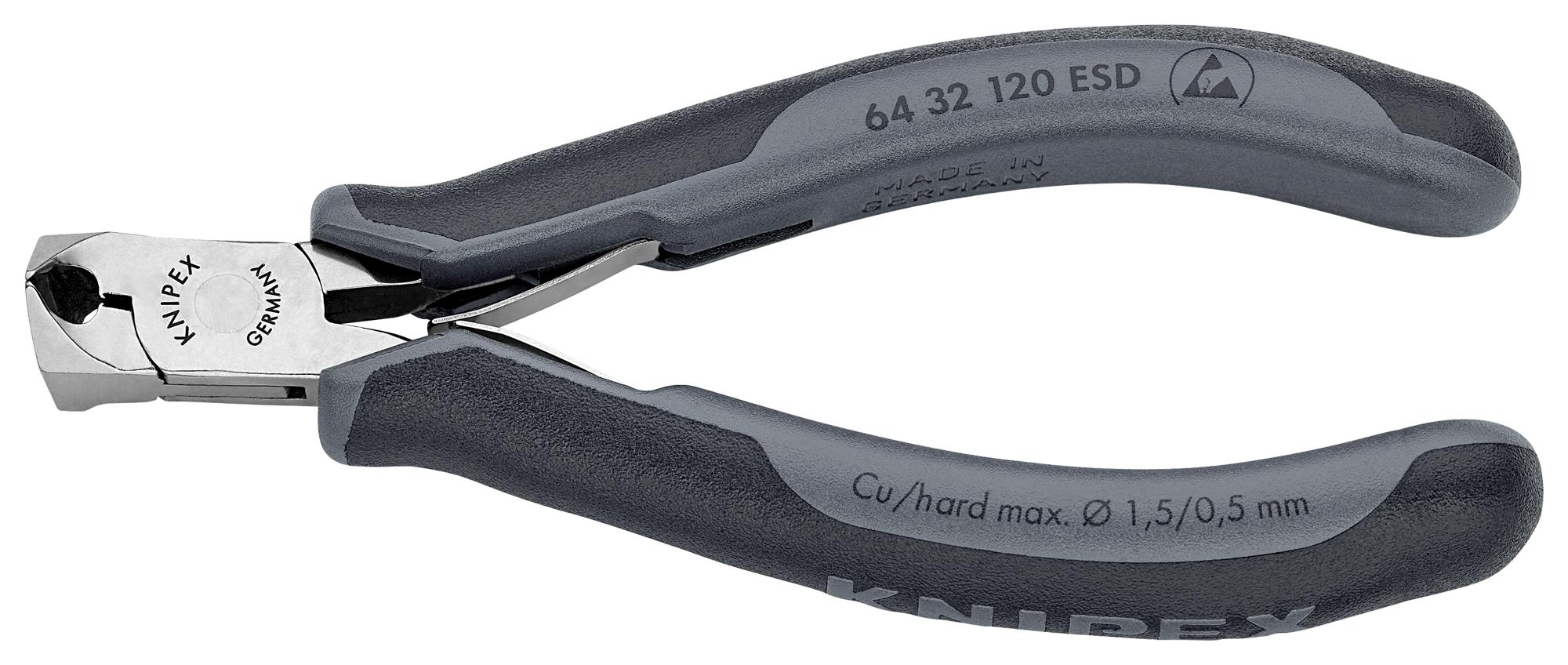 Knipex 64 32 120 Esd Oblique Cutting Nippers