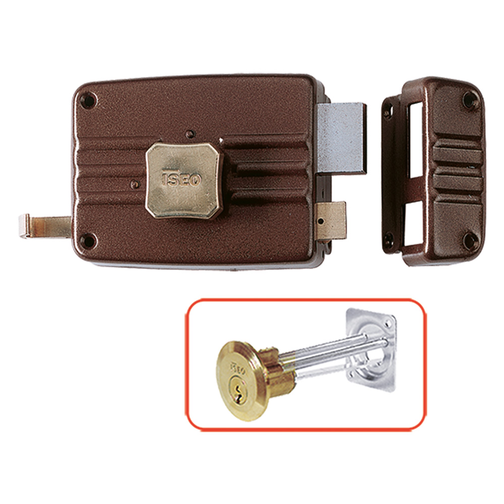 ISEO SERRATURE Iseo Serratura per porta 60mm con catenaccio a scrocco pomolo interno 401