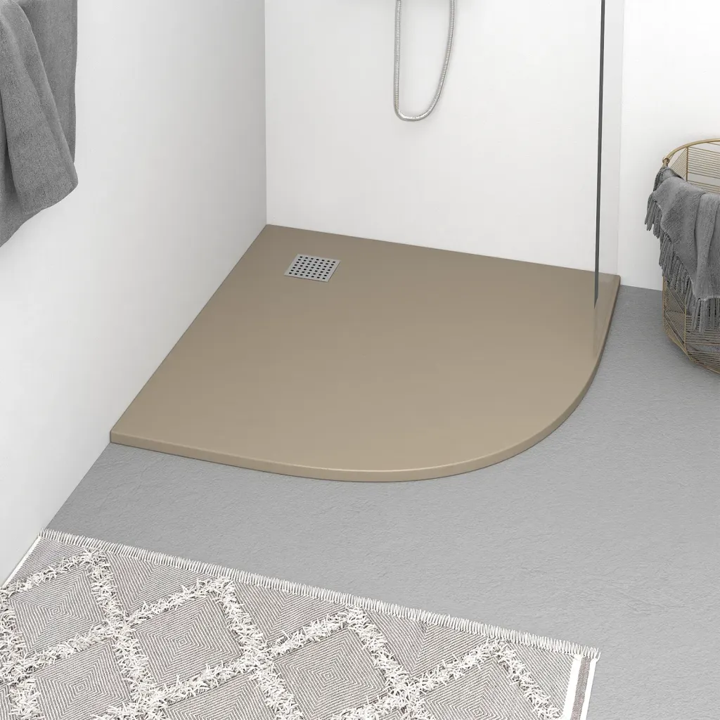 VidaXL Shower Base Tray SMC Brown 90x90 cm