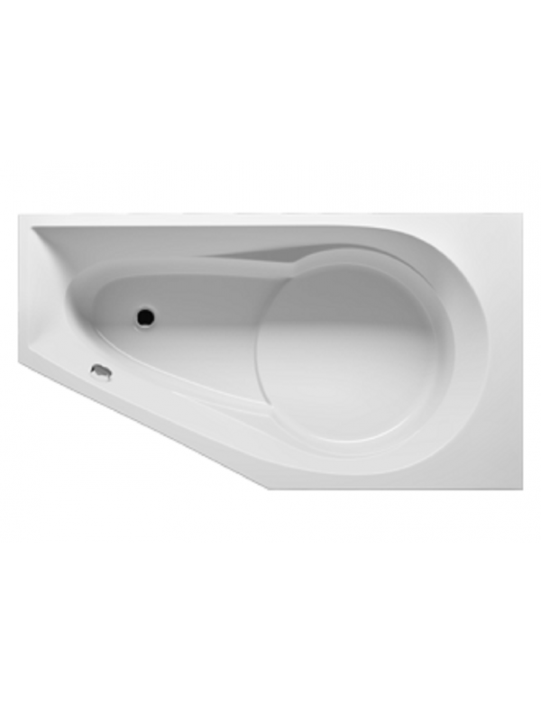 Belfry Bathroom RIHO Acrylic Bathtub Left Corner YUKON 160X90 Cm white