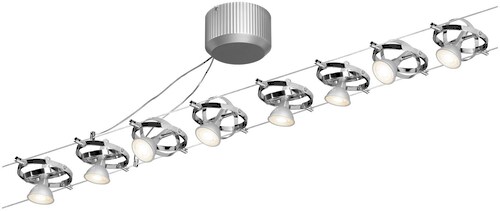 Paulmann Licht Wire System Cardan 1000 Cm 5-Light Track Kit gray,white