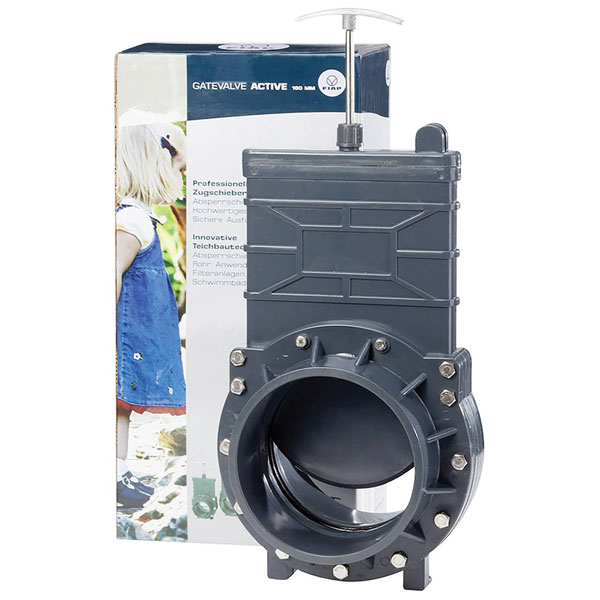 FIAP 2428 Gate Valve Active 160mm Water Stop Connects to Plastic Tubes